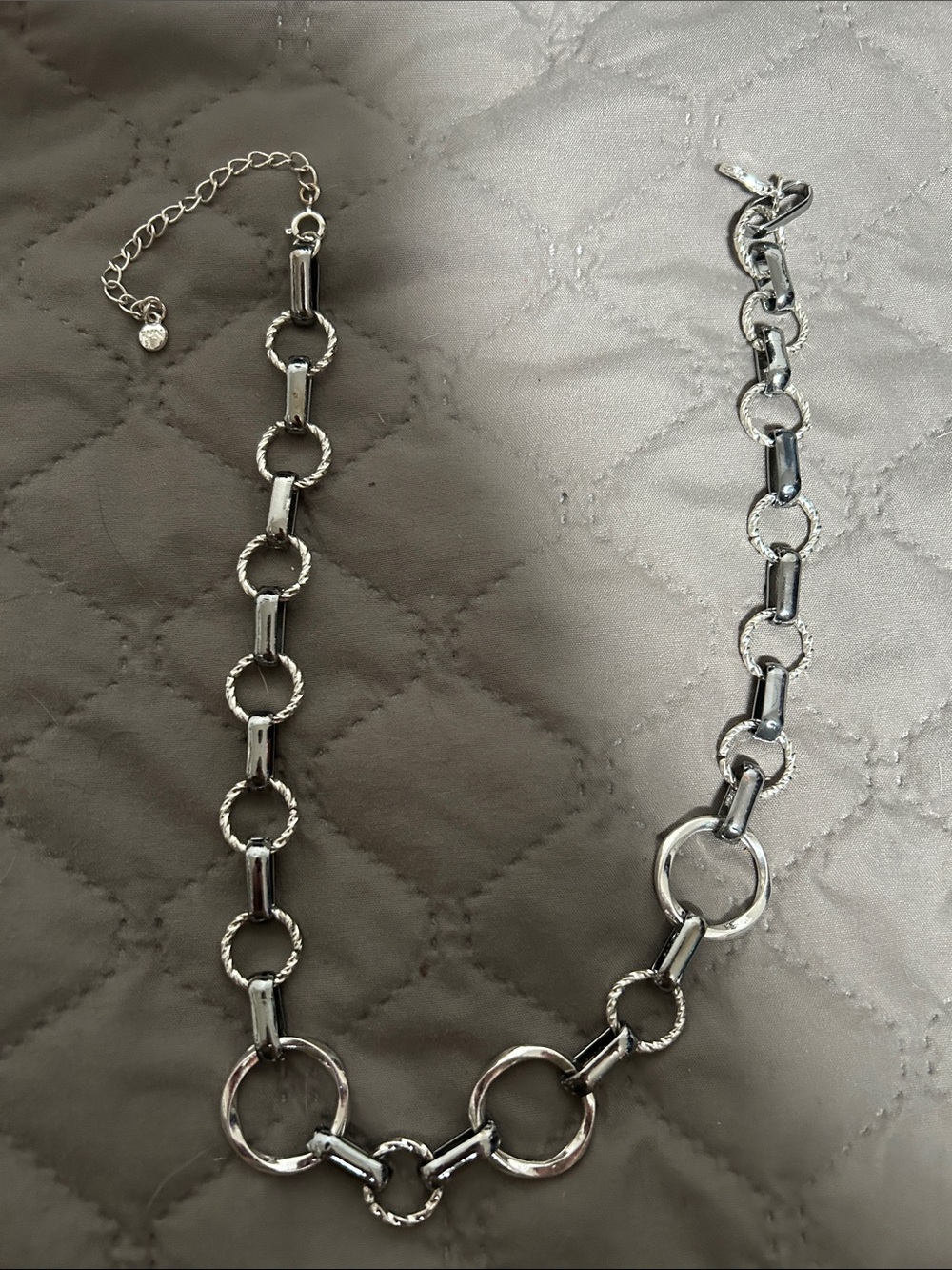 Silver Link Chain Necklace - Women's Fashion Jewelry
